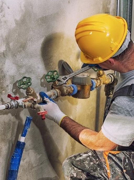installation of new drain